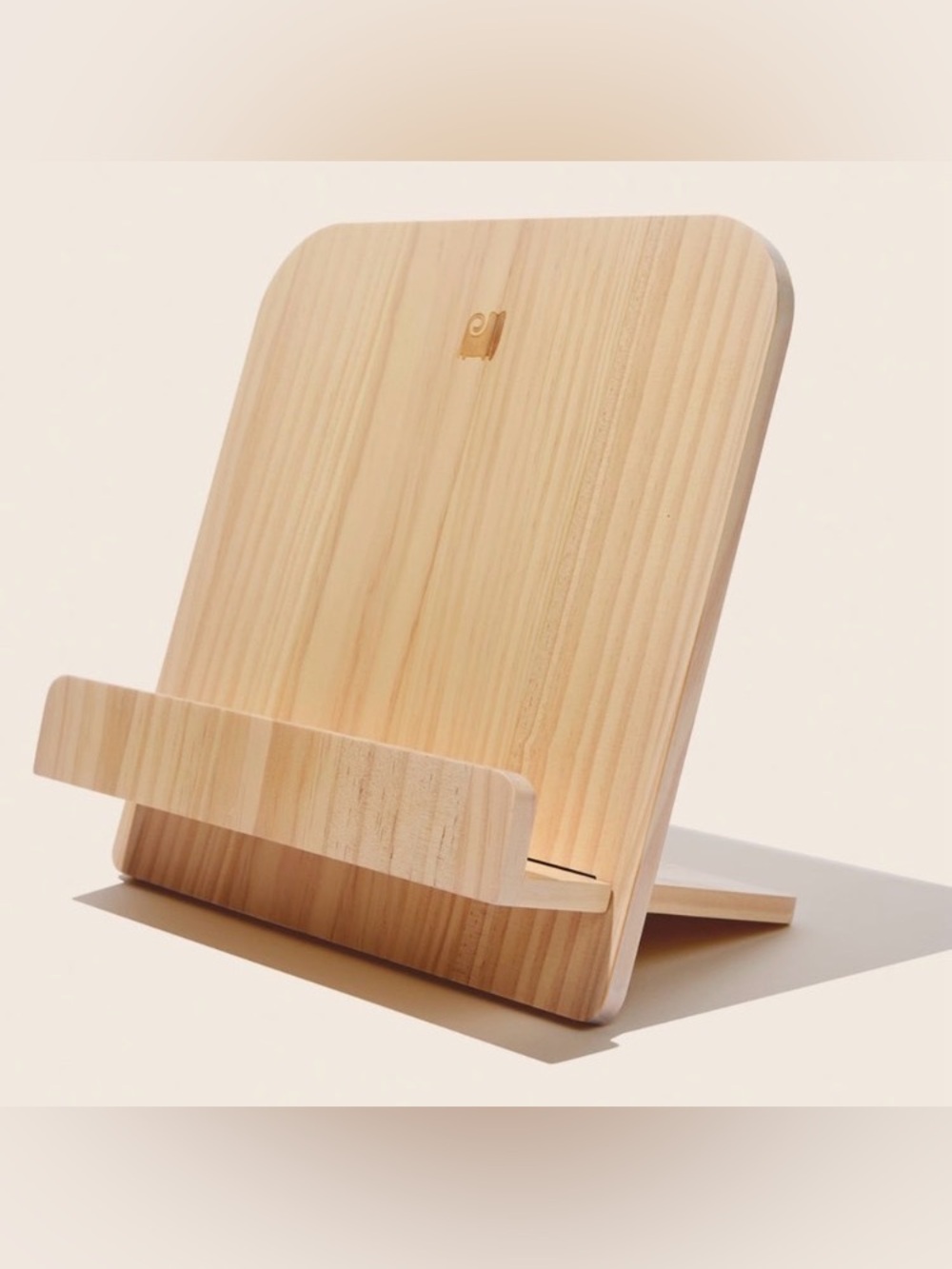 Natural Wood Cookbook/Tablet/Phone/Book Stand NEW IN BOX